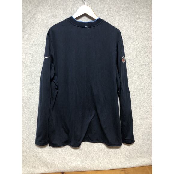 Tennessee Titans Nike Windbreaker Mens XL Blue NFL On Field 1/4 Zip Jacket - Picture 9 of 10